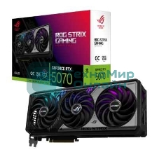 Видеокарта ASUS RTX 5070 ROG STRIX OC 12Gb GDDR7 192bit 3xDP 2xHDMI 3FAN RTL ROG-STRIX-RTX 5070-O12G-GAMING