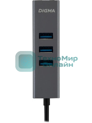 Сетевой адаптер Gigabit Ethernet Digma DLA-GEUCH3 USB 3.0