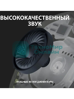 Гарнитура беспроводная Logitech Headset G435 LIGHTSPEED Wireless Gaming черный- Retail