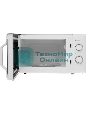 Микроволновая печь Hyundai HYM-M2051 белый, 20 л, 700 Вт, переключатели - поворотный механизм
