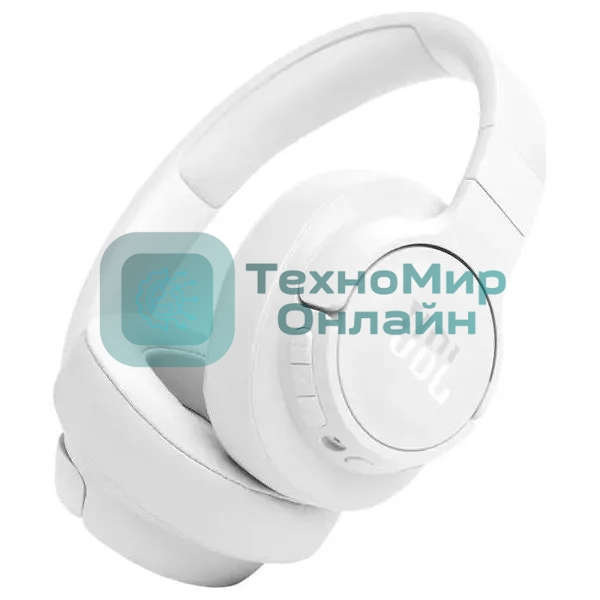 Беспроводные/проводные наушники JBL Tune 770NC белый, полноразмерные, Bluetooth + проводной, активное шумоподавление, до 70 ч
