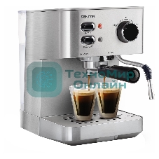 Кофеварка рожковая Sencor SES 4010SS серый, исп. кофе - молотый, 1.5 л, 1050 Вт, 15 бар