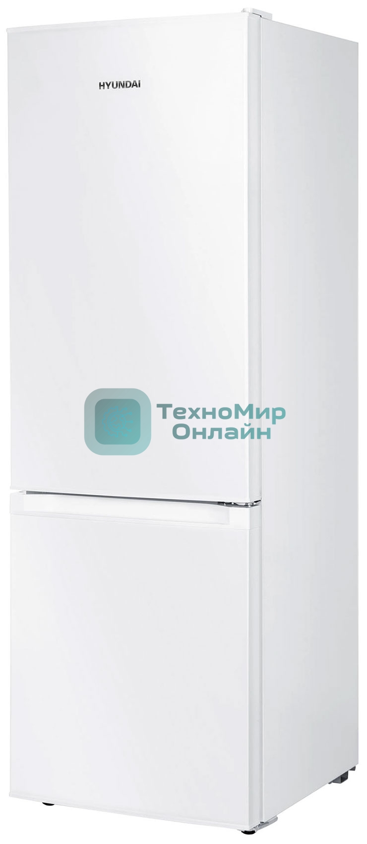 Холодильник Hyundai CC2054WT белый двухкамерный 120/34л морозилка снизу