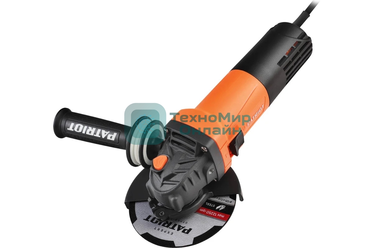 Угловая шлифовальная машина (УШМ) AG 126 пылезащищенная 1050Вт диск 125мм PATRIOT 110301126