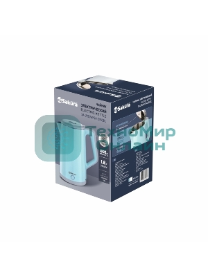 Чайник электрический Sakura SA-2150W 1.8 л, двойной корпус,бел