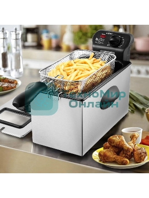 Фритюрница Kitfort КТ-2023 2180Вт черный/серебристый