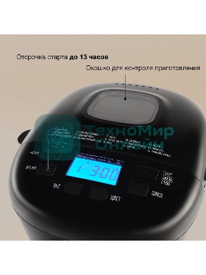 Хлебопечка Hyundai HYBM-P0513 550 Вт, черный