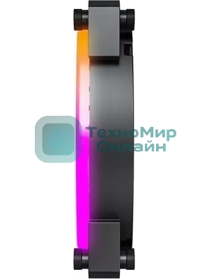 Вентилятор для корпуса MONTECH RX140 PWM черный, 140 мм, 1600 об/мин, 27.9 дБ, 4 pin