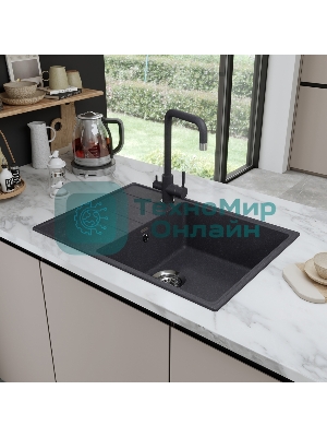 Кухонная мойка Maunfeld Lacrima 700 MFQS-700DGR темно-серый