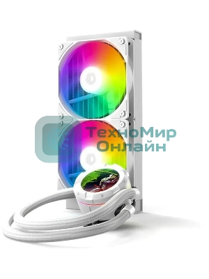 Система жидкостного охлаждения ID-Cooling SL240 XE ARGb белый 120мм алюминий+медь 1800rpm 30db 4-pin 300W