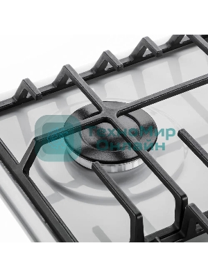 Газовая варочная панель Maunfeld EGHE.64.6CW/G, 4 конфорки, эмалированная сталь, белый