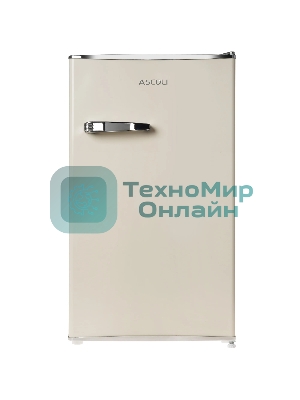 Холодильник Ascoli ADFRY90 бежевый однокамерный 85/15л морозилка сверху