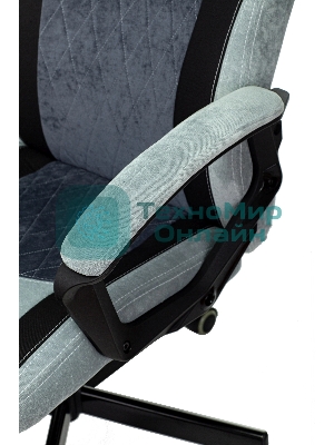 Кресло Бюрократ VIKING 6 KNIGHT BL FABRIC синий, ткань, 120 кг, механизм качания