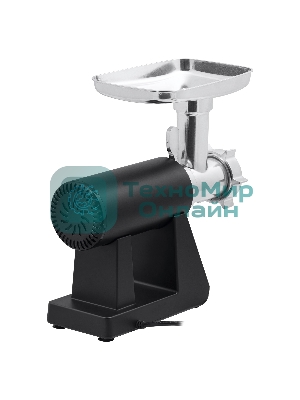 Мясорубка электрическая BBK MG3000 черный, 2500 Вт, 2.5 кг/мин, реверс, защита от перегрузки, металлический лоток, насадки - 7