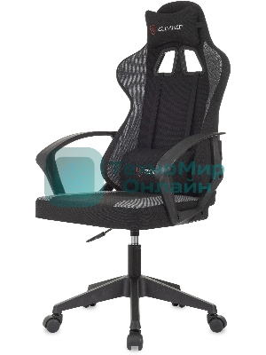 Кресло Zombie Carry черный/серый, экокожа, подголовник