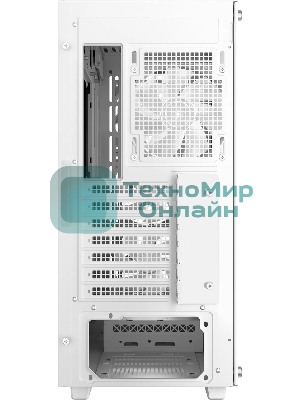Компьютерный корпус Deepcool CC560 MESH V2 WH без БП, боковое окно (закаленное стекло), 3x120мм ARGb LED вентилятор спереди и 1x120мм ARGb LED вентилятор сзади, белый, ATX