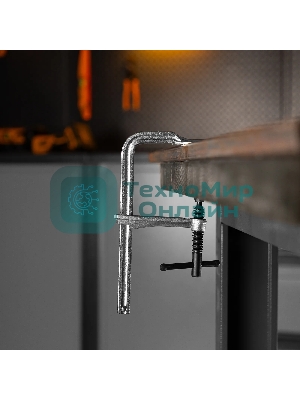 Струбцина Denzel F-образная, 80x200 мм, кованая