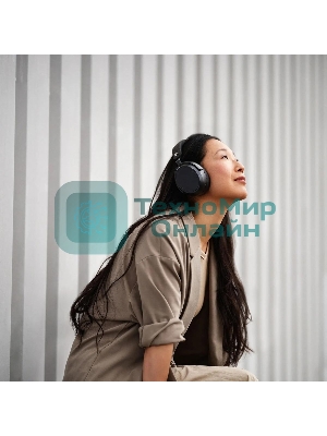 Беспроводные/проводные наушники Sennheiser Momentum 4 Wireless черный, полноразмерные, Bluetooth + Jack 3.5 мм, активное шумоподавление, до 60 ч