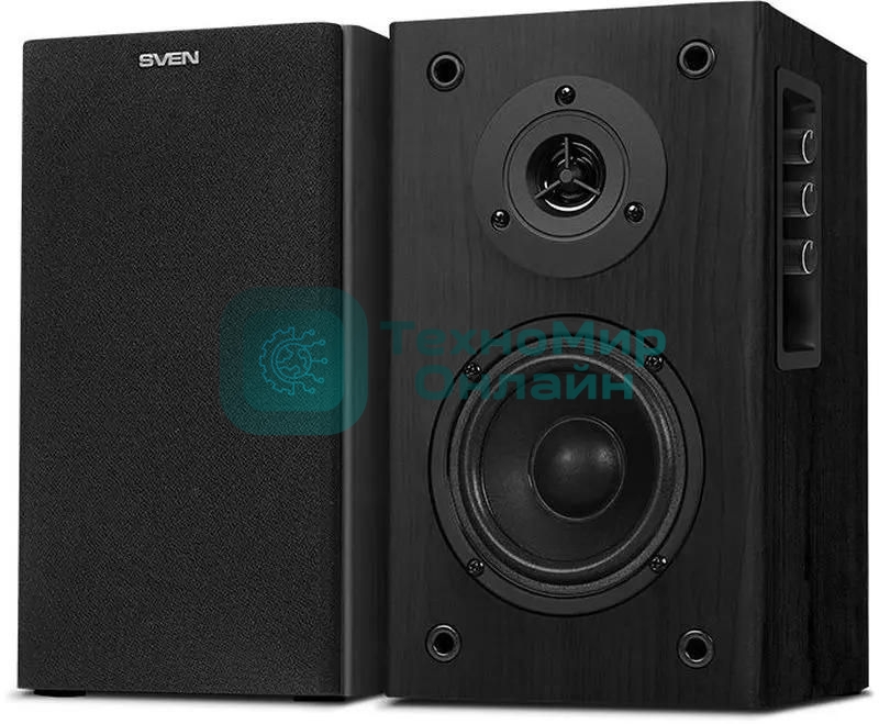 Акустическая система SVEN SPS-614 2.0 (2x20W, Bluetooth, дерево, black)