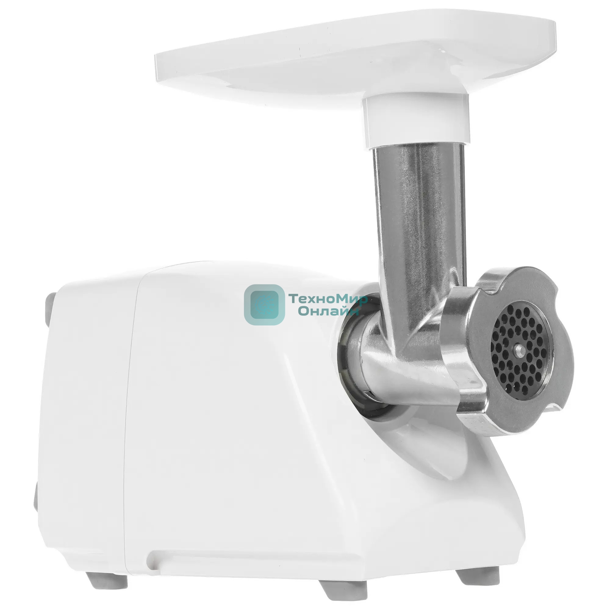 Мясорубка электрическая Аксион М14.03 белый, 600 Вт, 0.7 кг/мин, защита от перегрузки, насадки - 4