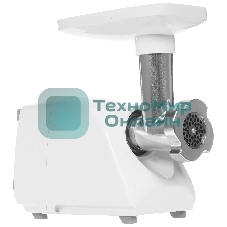 Мясорубка электрическая Аксион М14.03 белый, 600 Вт, 0.7 кг/мин, защита от перегрузки, насадки - 4