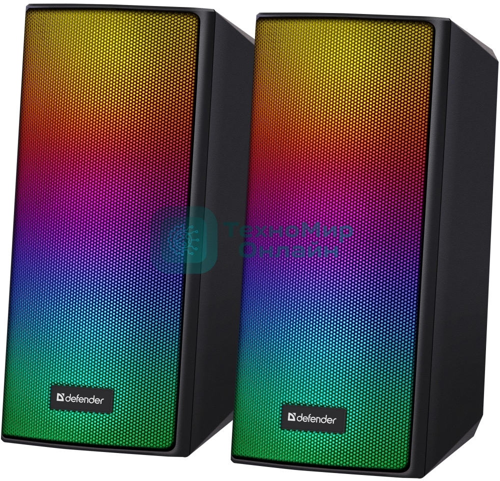 Акустическая система 2.0 Defender Spitfire black (6Вт, питание от USB, bluetooth)