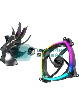 Вентилятор для корпуса MONTECH RX140 PWM черный, 140 мм, 1600 об/мин, 27.9 дБ, 4 pin