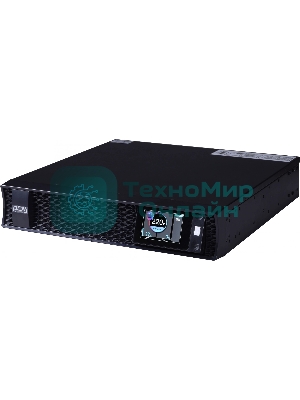 Источник бесперебойного питания Powercom Next, On-Line, 1000VA/1000W, Rack/Tower, 8*IEC320-C13, LCD, Serial+USB, SmartSlot, подкл. доп. Бат.