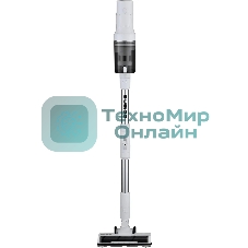 Пылесос вертикальный Polaris Fusion PVCS 4010 белый, питание от аккумулятора, 150 Вт, уборка сухая/влажная, пылесборник 0.45 л