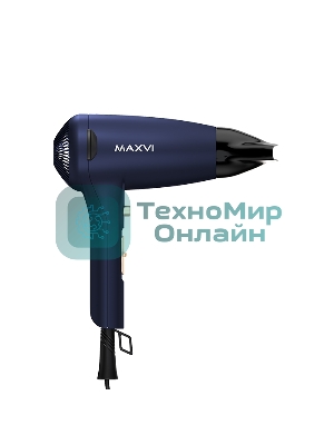 Фен Maxvi HD2001 синий, 2000 Вт