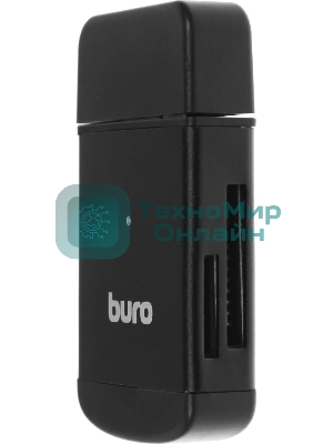 Кард-ридер Buro BU-CR-3103/черный/MMC/MS/MS Duo/MS Micro M2/MS Pro/RS-MMC/SD/SDHC/TF/mini-SD/USB 2.0/пластик