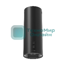 Вытяжка Kuppersberg, цилиндрическая, настенная, 35 см, электронное кнопочное управление, таймер, отвод/рециркуляция, 3 скорости, производительность 850 м3/ч, LED освещение, обратный клапан, уровень шума 68 дБ, угольный фильтр CF110 (опция), цвет черный