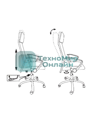 Кресло Бюрократ KB-6N/SL/B/TW-11 TW-01 TW-11 черный, сетка