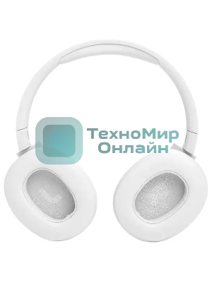 Беспроводные/проводные наушники JBL Tune 770NC белый, полноразмерные, Bluetooth + проводной, активное шумоподавление, до 70 ч