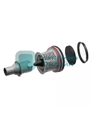 Пылесос Kitfort КТ-5152 серый/красный, 700 Вт, уборка сухая, пылесборник контейнер 1.6 л