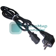 Шнур питания Lanmaster LAN-PP13/SHA-0.5-BK C13-Schuko проводник.:3x0.75мм2 0.5м 220В 10А (упак.:1шт) черный