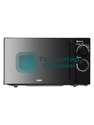 Микроволновая печь BBK 20MWS-773M/B-M черный, 20 л, 700 Вт, переключатели - поворотный механизм
