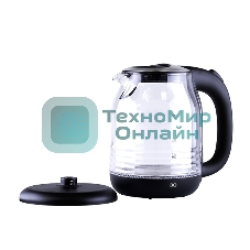 Чайник электрический BQ KT1833G черный/стальной, 2200 Вт, 1.7 л