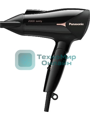 Фен Panasonic EH-NE66-K865 черный, 2000 Вт, ионизация, компактный