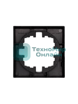 Рамка 1-м OSEN горизонт. квадрат черный бархат LEZARD 743-4200-146