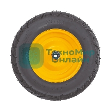 Колесо пневматическое бескамерное Denzel 16х4.00-8 D410мм, d12мм, длина оси 104мм