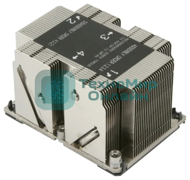 Пассивный кулер Alseye AS3647-P4HCAL2U-JYR81 серебристый, алюминий, 205 Вт