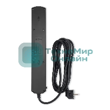 Сетевой фильтр Ippon BK-6-EU-3-16-B 3 м, 6 розеток, черный, коробка