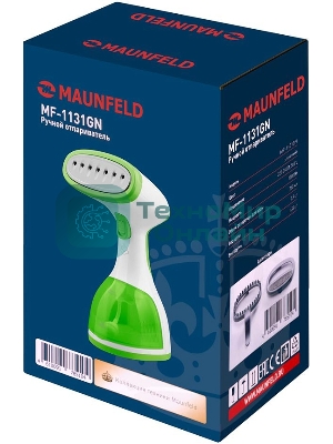 Отпариватель Maunfeld MF-1131GN зеленый, 1000 Вт, 25 г/мин, 260 мл