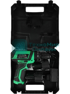 Дрель-шуруповерт аккумуляторная Zitrek Crusher 063-4054, Аккумуляторная, 12В, 2 АКБ, Ударная, Кейс