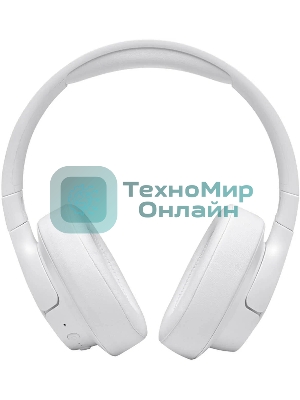 Беспроводные/проводные наушники JBL Tune 770NC белый, полноразмерные, Bluetooth + проводной, активное шумоподавление, до 70 ч