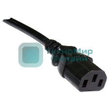 Шнур питания Lanmaster LAN-PP13/SHA-0.5-BK C13-Schuko проводник.:3x0.75мм2 0.5м 220В 10А (упак.:1шт) черный