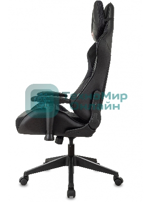 Кресло Бюрократ VIKING 4 AERO BLACK EDITION черный, экокожа, 120 кг, механизм качания