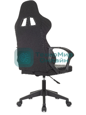 Кресло Zombie Carry черный/серый, экокожа, подголовник