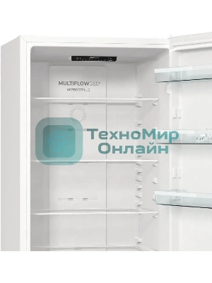 Холодильник Gorenje NRK6201PW4 белый двухкамерный 235/96л морозилка снизу, No Frost